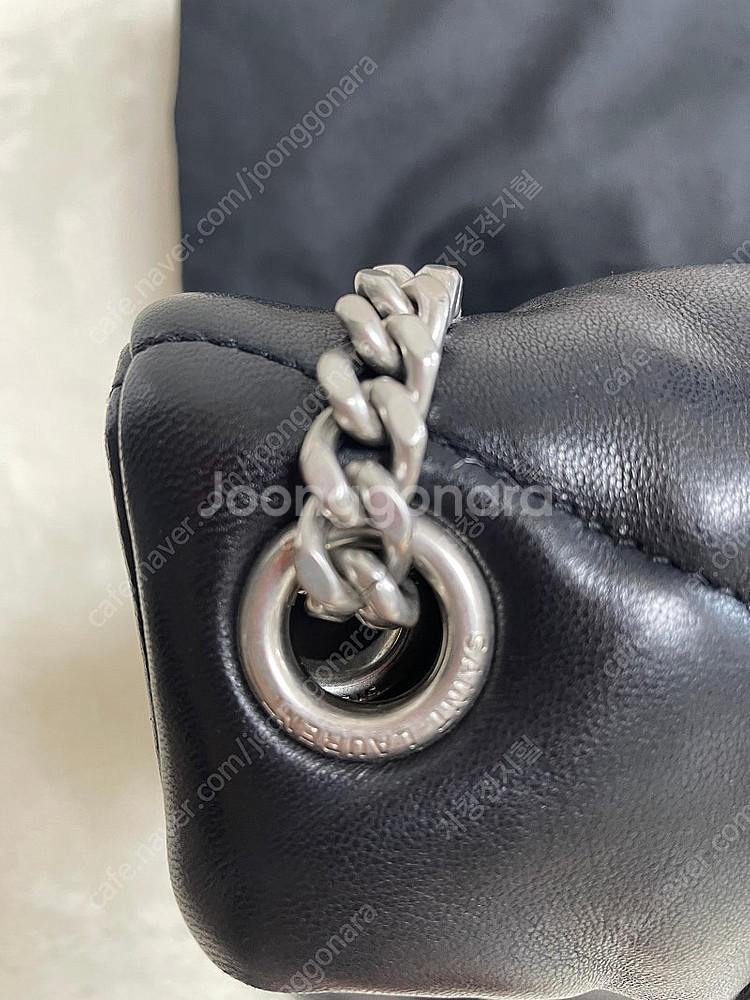 생로랑 22ss 루루 푸퍼백 은장 스몰--3