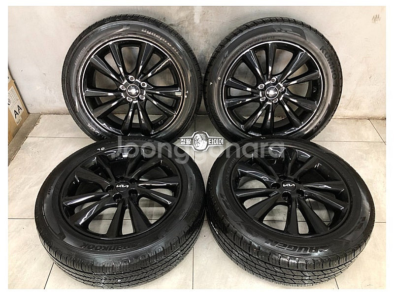 더뉴카니발 19인치 블랙 휠 타이어 235/55R19--0