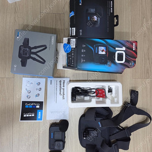 고프로10+미디어모듈+베터리3개