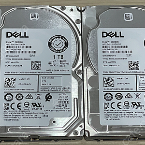 DELL 2.5" SAS HDD 7E2000 1TB 4개