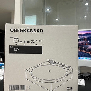 이케아 턴테이블 OBEGRÄNSAD 직구제품(미개봉신품) 판매합니다.