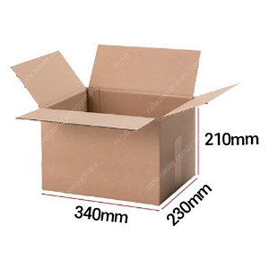 (새상품) 택배박스 340 x 230 x 210 BA골 AB골 초고강도박스 2중골판 더블윌 박스 쇼핑몰 A형 가격인하 - 개당600원
