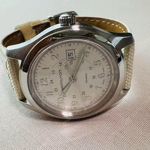 해밀턴 카키 쿼츠 32mm 화이트