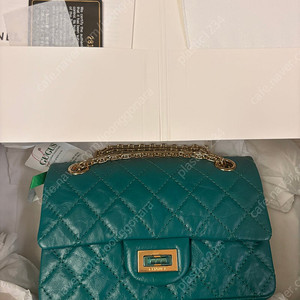 샤넬 빈티지 미니 청록 유광체인(가격내림)