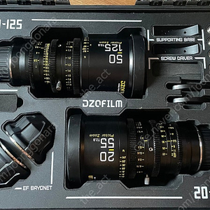시네마렌즈 DZOFILM Pictor Zoom 세트 판매합니다. 20-55 / 50-125 dzo 픽토트줌 픽터줌