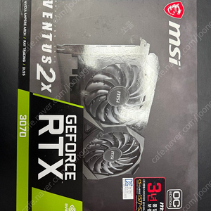 MSI RTX 3070 8G 벤투스 판매합니다