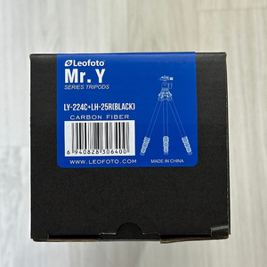레오포토 삼각대 LY-224C+LH-25R(BLACK) 미개봉 새상품 판매합니다.