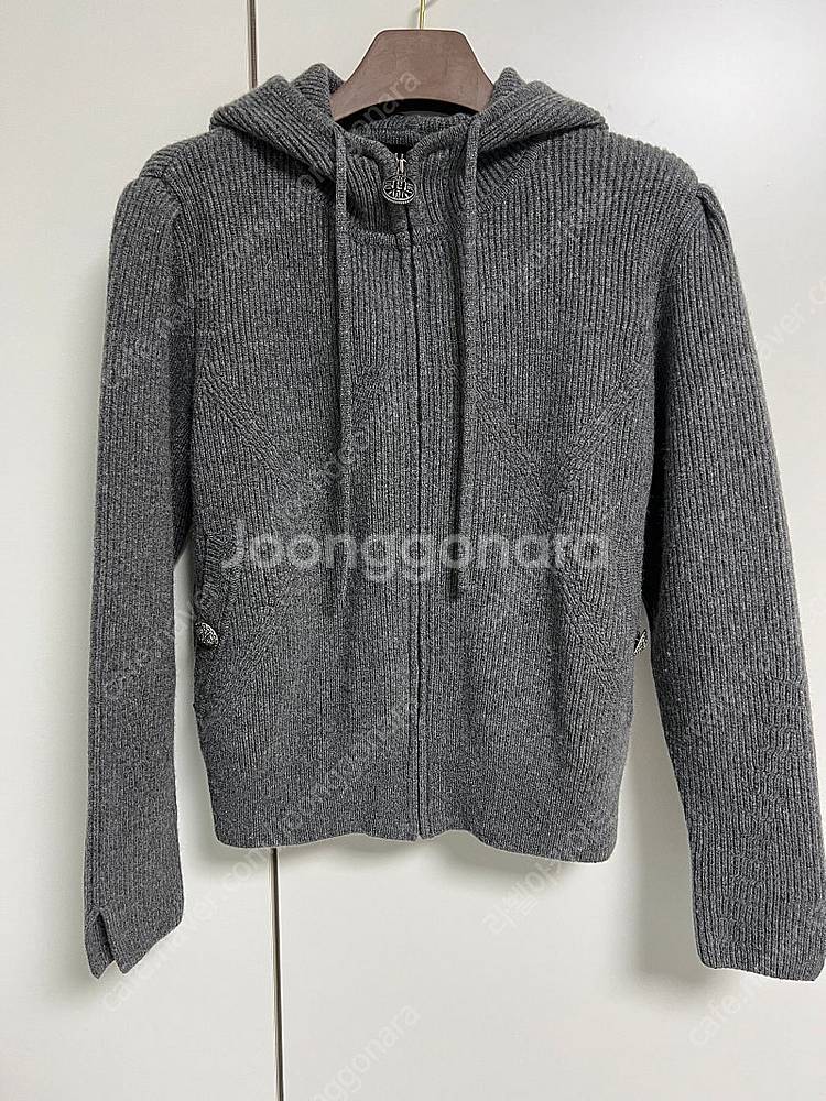 2023 마인 후드 니트집업 한섬--0