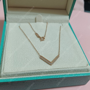 14k 미니골드 V목걸이