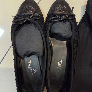 샤넬 플랫슈즈 블랙39