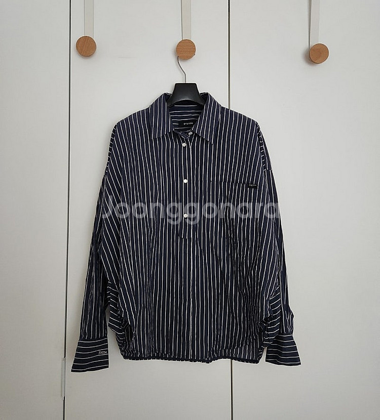 25 시스템 스트라이프 셔츠--1
