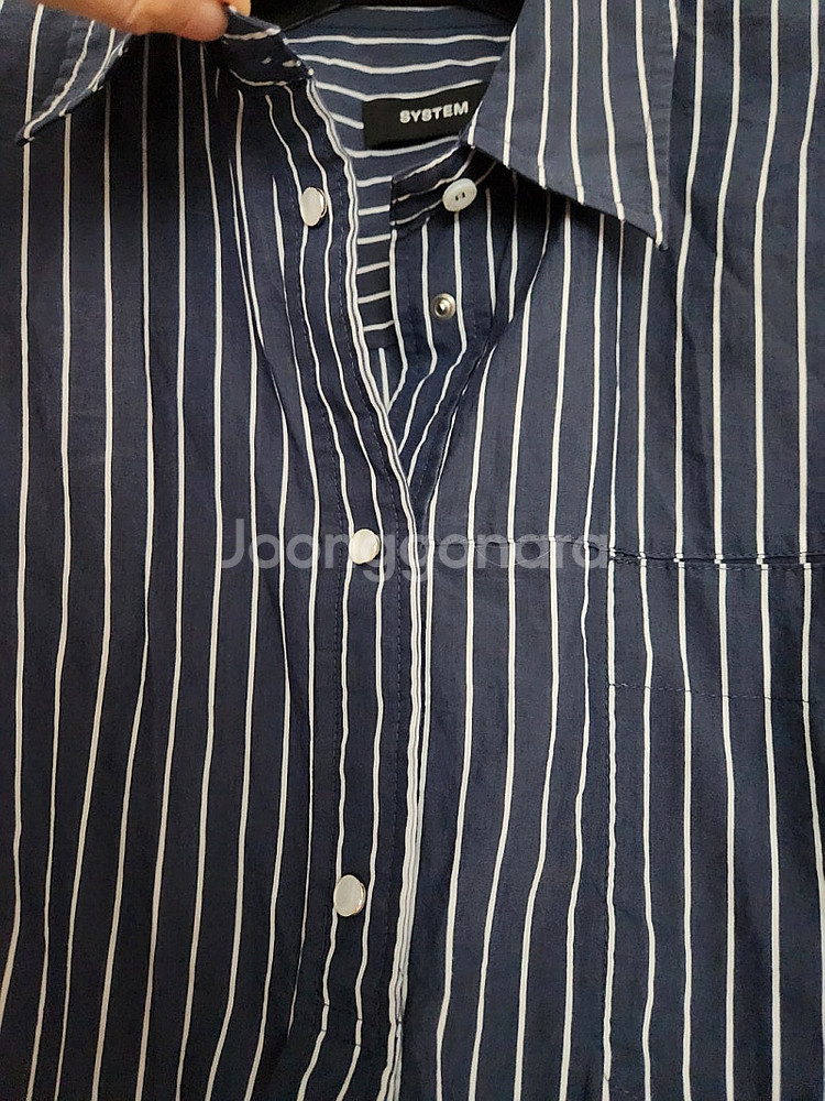 25 시스템 스트라이프 셔츠--8