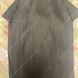 플리츠 플리즈 반목탑 블랙