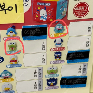 산리오 이타리쿠지 하피단부이 쿠지 교환 (케로피 -> 한교동)