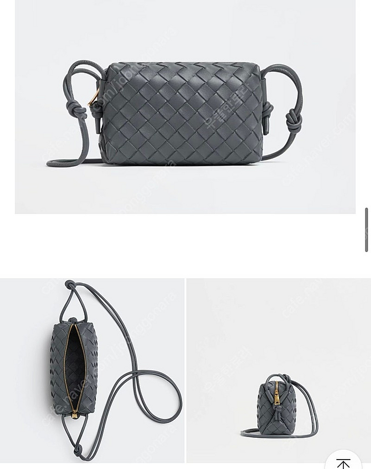 보테가베네타 미니 카메라백 그레이(선더)--2