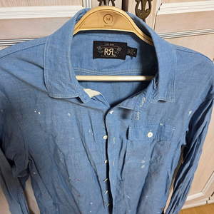 Rrl 데님셔츠 페인팅 m사이즈