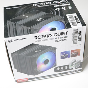 3RSYS SOCOOOL RC1910 Quiet 쌍철봉 CPU 공랭쿨러 화이트 컬러 판매