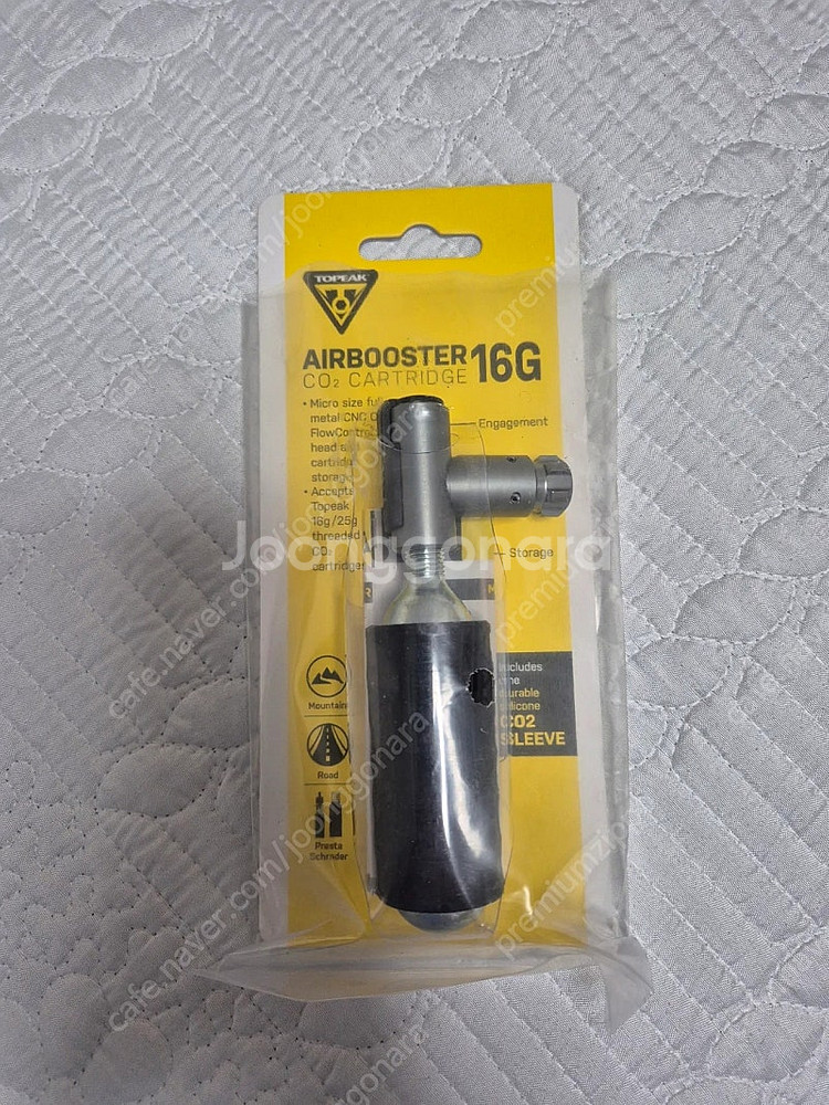 토픽 에어부스터 16G 휴대용 자전거 펌프 CO2 인젝...--0
