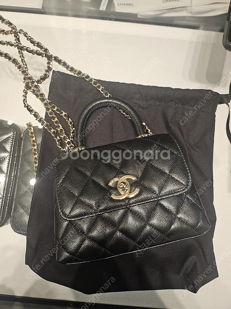 코코핸들 미니 블랙 캐비어(미개봉새제품)--2