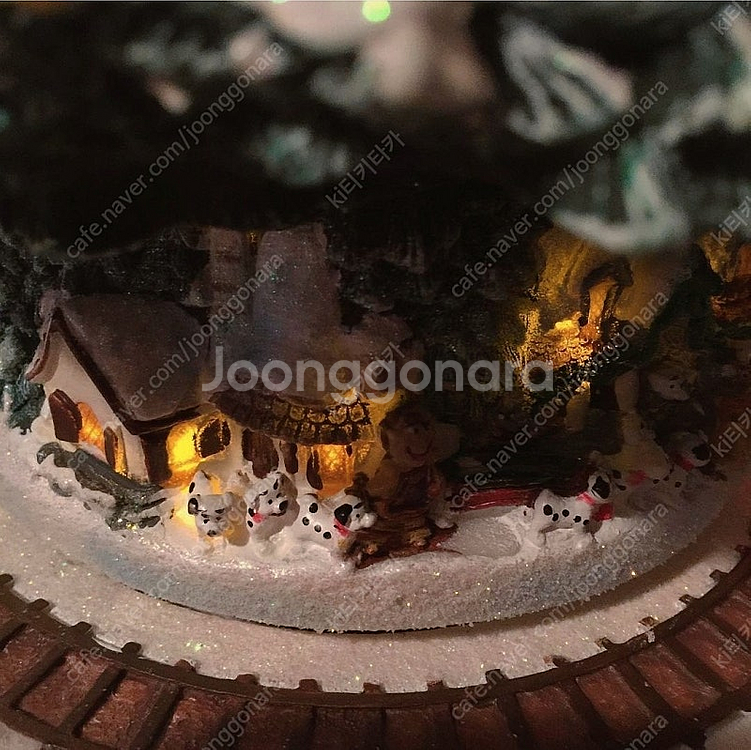 빈티지 디즈니 프린세스 미키 크리스마스 트리 오르골--4