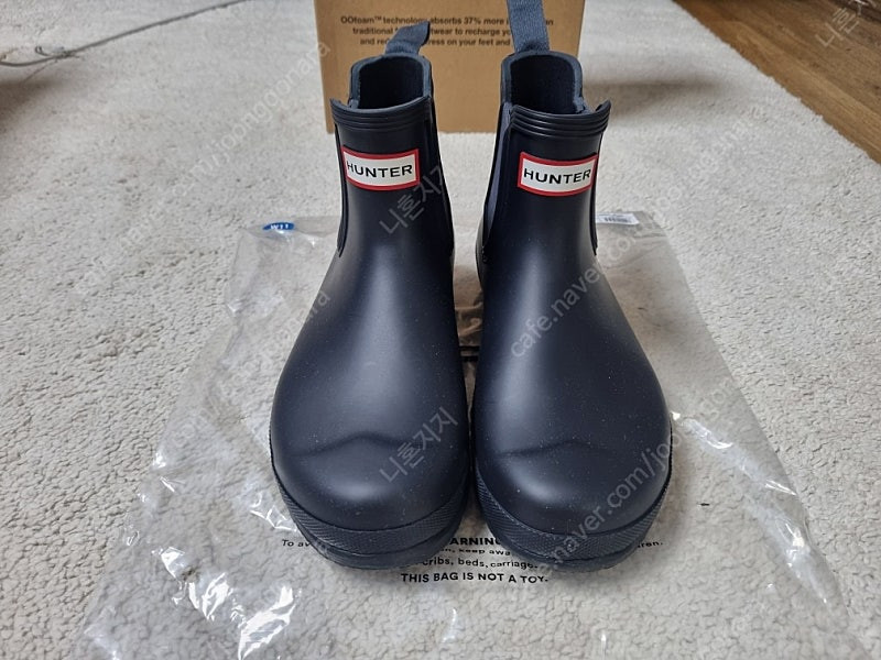 헌터 오리지널 레인부츠 여성 장화 (1회 착용) 5만--1