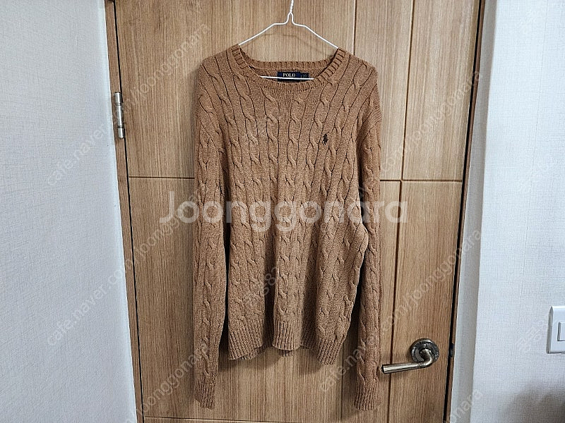 (L)폴로 꽈배기 니트--0