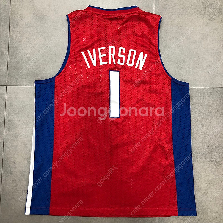 아디다스 nba 디트로이트피스톤 아이버슨 농구 저지--5