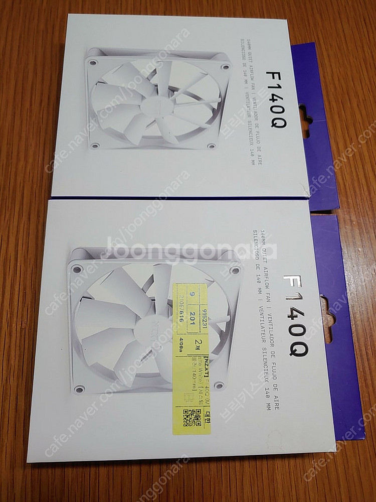 NZXT 140mm 팬 2개--0