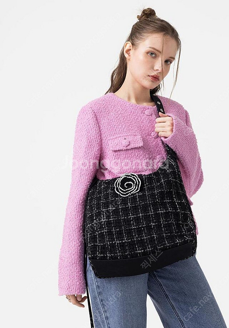 홀리러브스러브 트위드백 Fudge Bag [Black ...--0