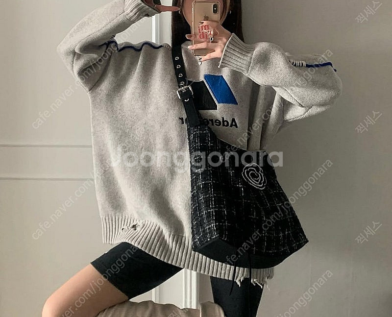 홀리러브스러브 트위드백 Fudge Bag [Black ...--2