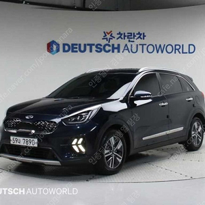 기아 니로 중고 니로 더 뉴 니로 중고차 파란색 2020년식 1.6 HEV 노블레스 스페셜 법인차 구매가능