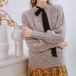 새상품 레니본 모헤어 퍼프 니트 66 / 랑방 마인 오브제 타임 럭키슈에뜨 산드로 마쥬 오르 시에 시스템