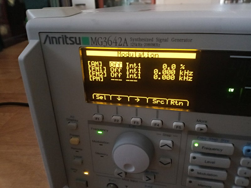 Anritsu 합성신호 발생기 MG3642A Synthesized Signal Generator 125kHz-208 이미지