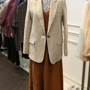SISLEY 시슬리 원버튼 린넨 블레이저 자켓 90 / 랑방 마인 오브제 타임 럭키슈에뜨 산드로 마쥬 오르 시에 시스템