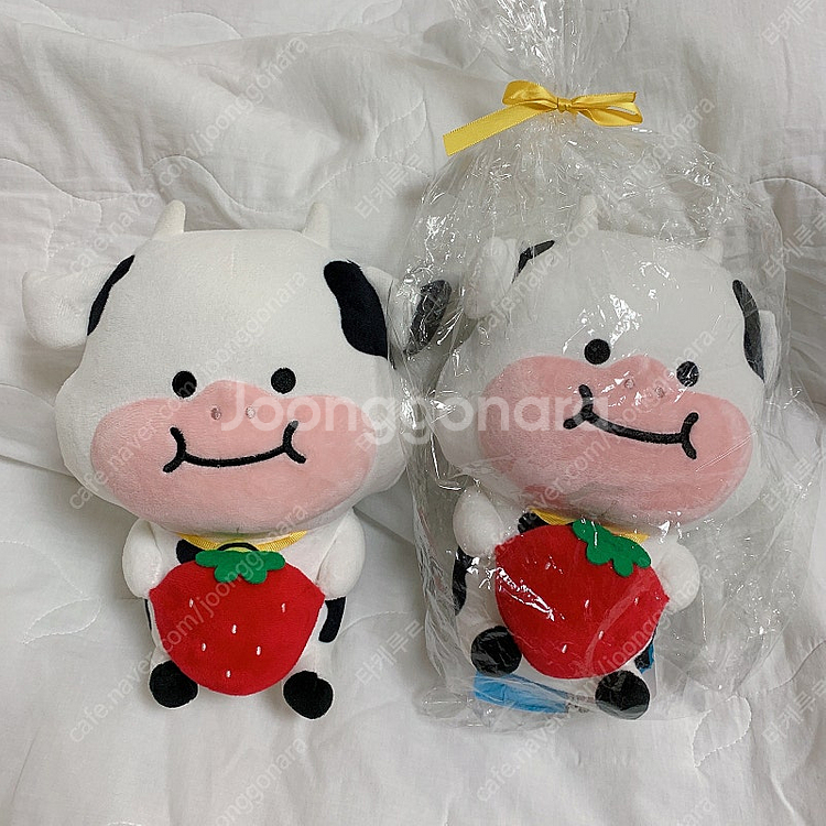말랑카우 싯팅 인형 딸기 말랑이 인형 한정판--0
