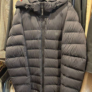 코오롱 거위털 경량 패딩 다운 블랙 XL (105)