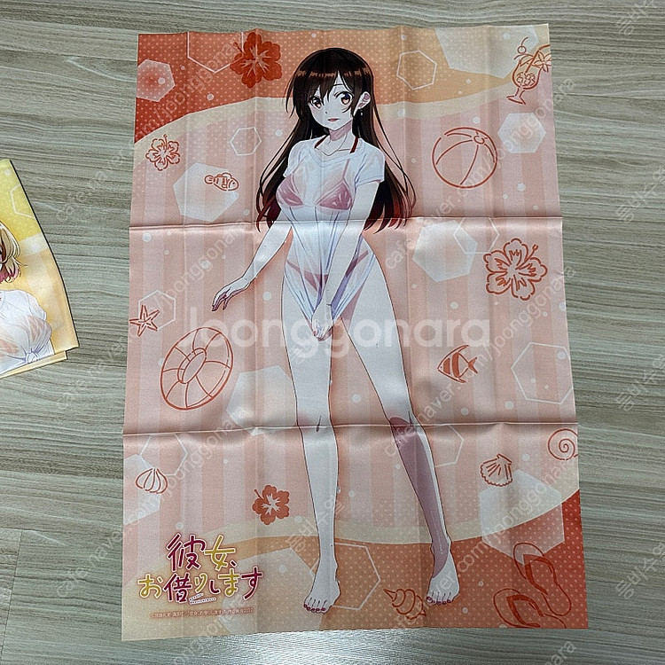 렌탈여친 여친빌리겠습니다 미소녀 피규어 태피스트리 포스...--1