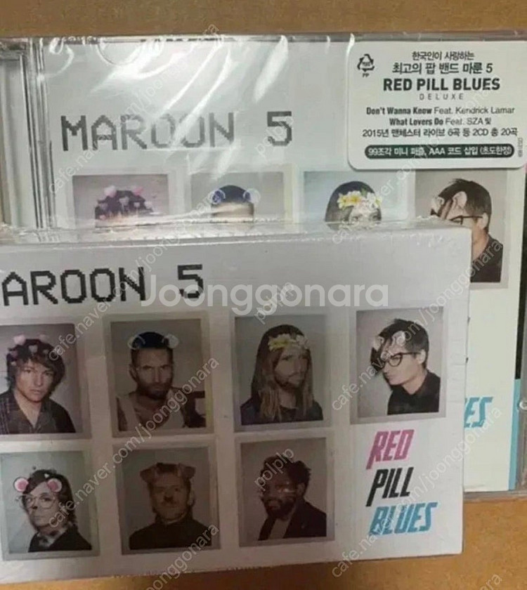 마룬5 CD와 미니퍼즐--2