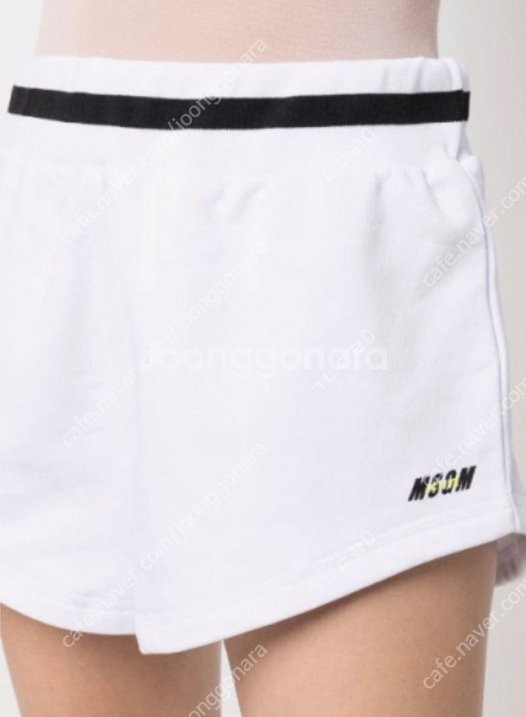 msgm 새상품 화이트 숏팬츠 xs 44-55 정가10...--2