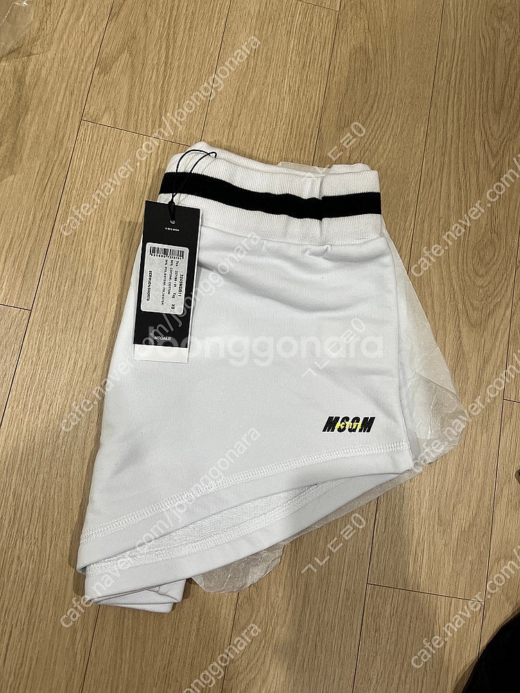 msgm 새상품 화이트 숏팬츠 xs 44-55 정가10...--4