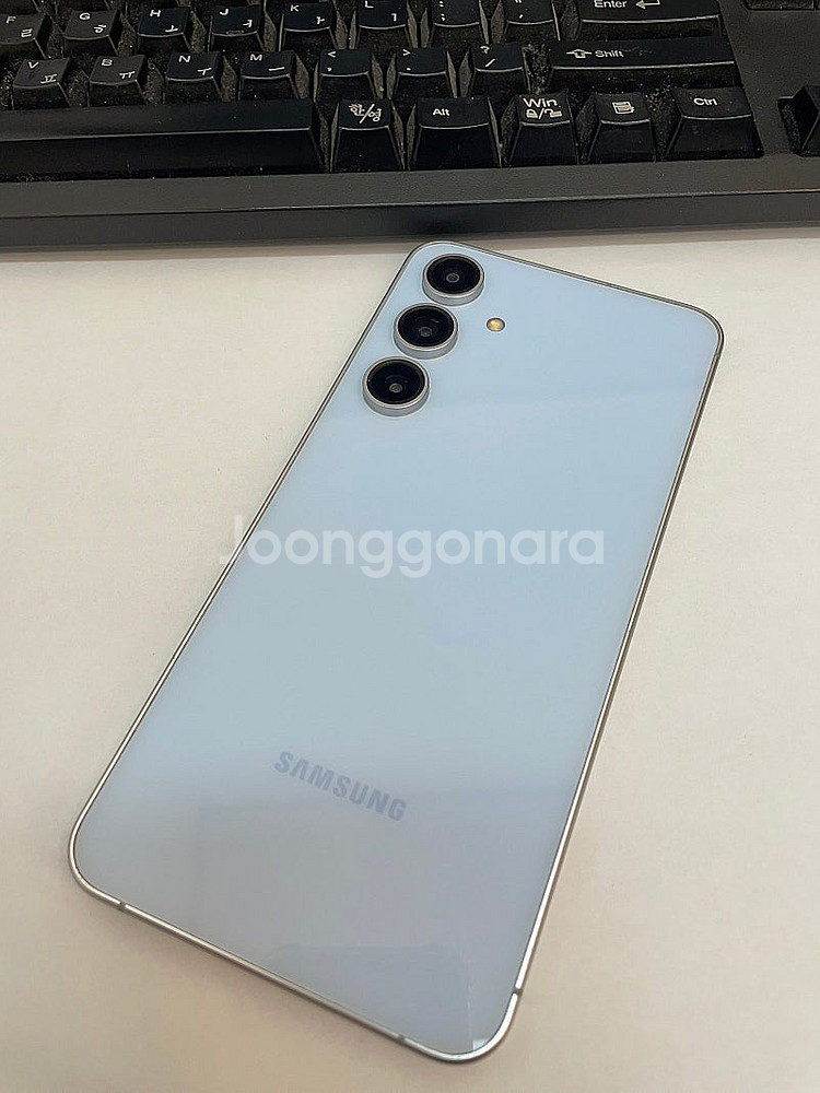 갤럭시S24FE 블루 256GB 무잔상 상태좋은 중고4...--0