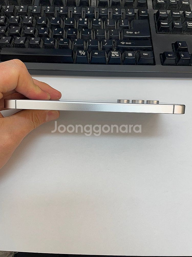 갤럭시S24FE 블루 256GB 무잔상 상태좋은 중고4...--6