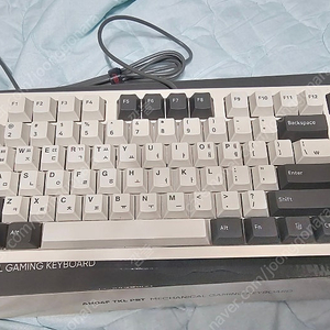 앱코 AN06F TKL PBT 기계식 게이밍 키보드 레트로 베이지 저소음 갈축