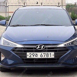 아반떼 중고 아반떼 더 뉴 아반떼 AD 중고차 파란색 2019년식 41,512km 1.6 스타일 중고차다이렉트
