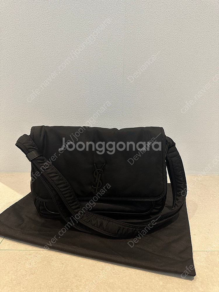 생로랑 니키백 에코닐 블랙--0