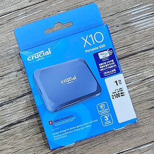 신제품 마이크론 Crucial X10 Portable SSD 외장SSD 1TB 아스크텍 정품