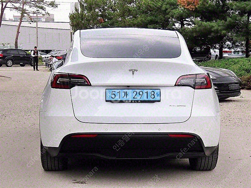 테슬라 모델 Y 중고차 모델Y 흰색 2021년식 롱 레...--5