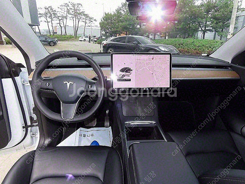 테슬라 모델 Y 중고차 모델Y 흰색 2021년식 롱 레...--8
