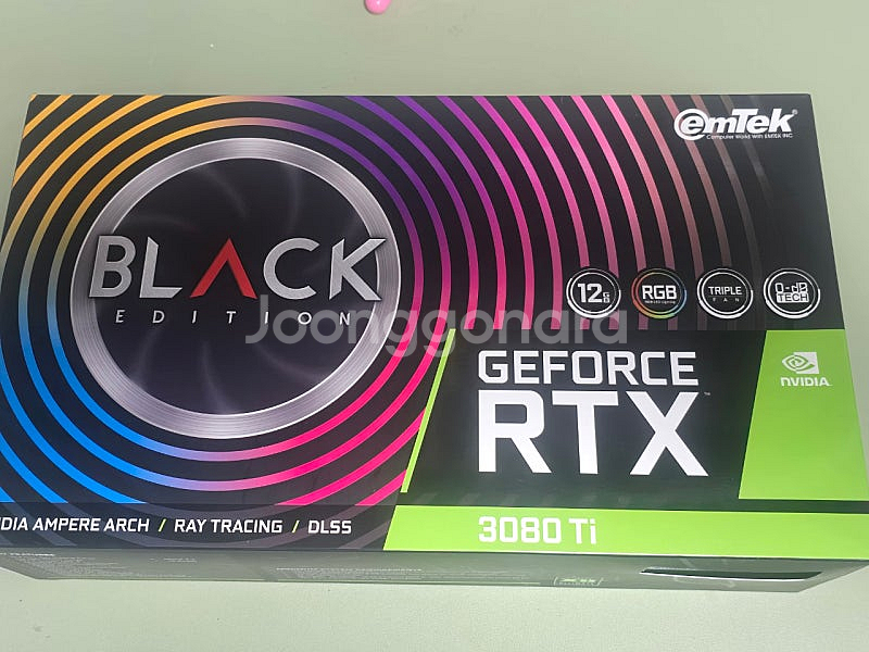 emTek RTX 3080 Ti 블랙에디션 그래픽카드--0