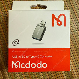 MCDODO OT-873 USB 3.0 to Type C OTG 젠더 상태좋음 배포 9천